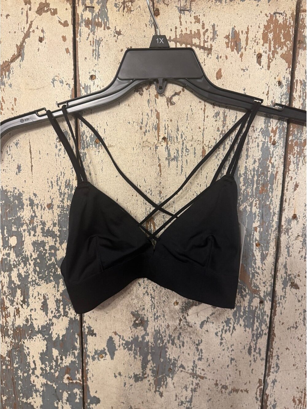 NWT French Affair black bra bralette size medium